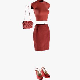 3D Women's Skirt, Tshirt, Shoes and Bag